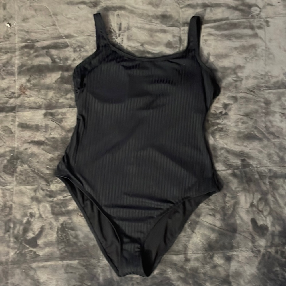 Black one piece swimsuit
